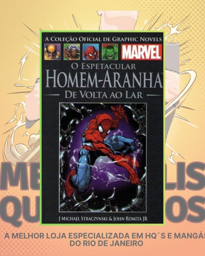 A Coleção Oficial de Graphic Novels Marvel Vol. 21 - O Espetacular Homem-Aranha: De Volta ao Lar ( Capa Dura ) Editora Salvat