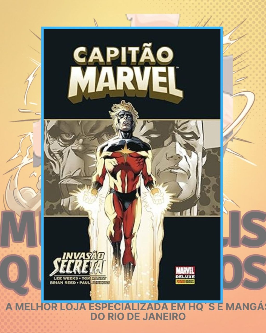 Marvel Deluxe - Capitão Marvel - Invasão Secreta ( Capa Dura )