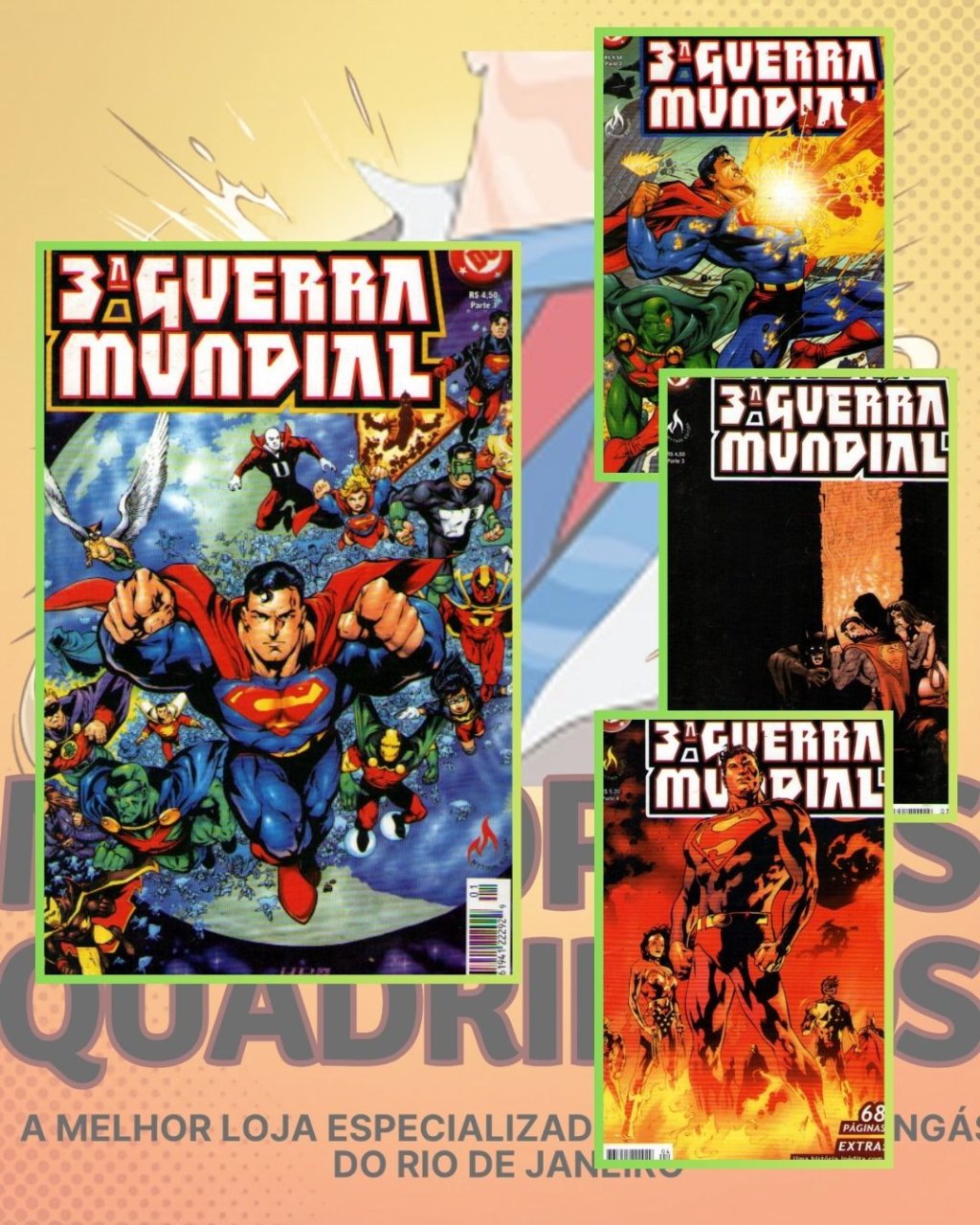 LJA - Terceira Guerra Mundial Números 1 ao 4 ( Completa ) Editora Mythos