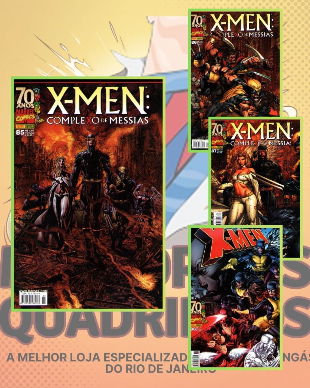 X-Men Números 85 ao 88 - Arco Completo - Complexo de Messias