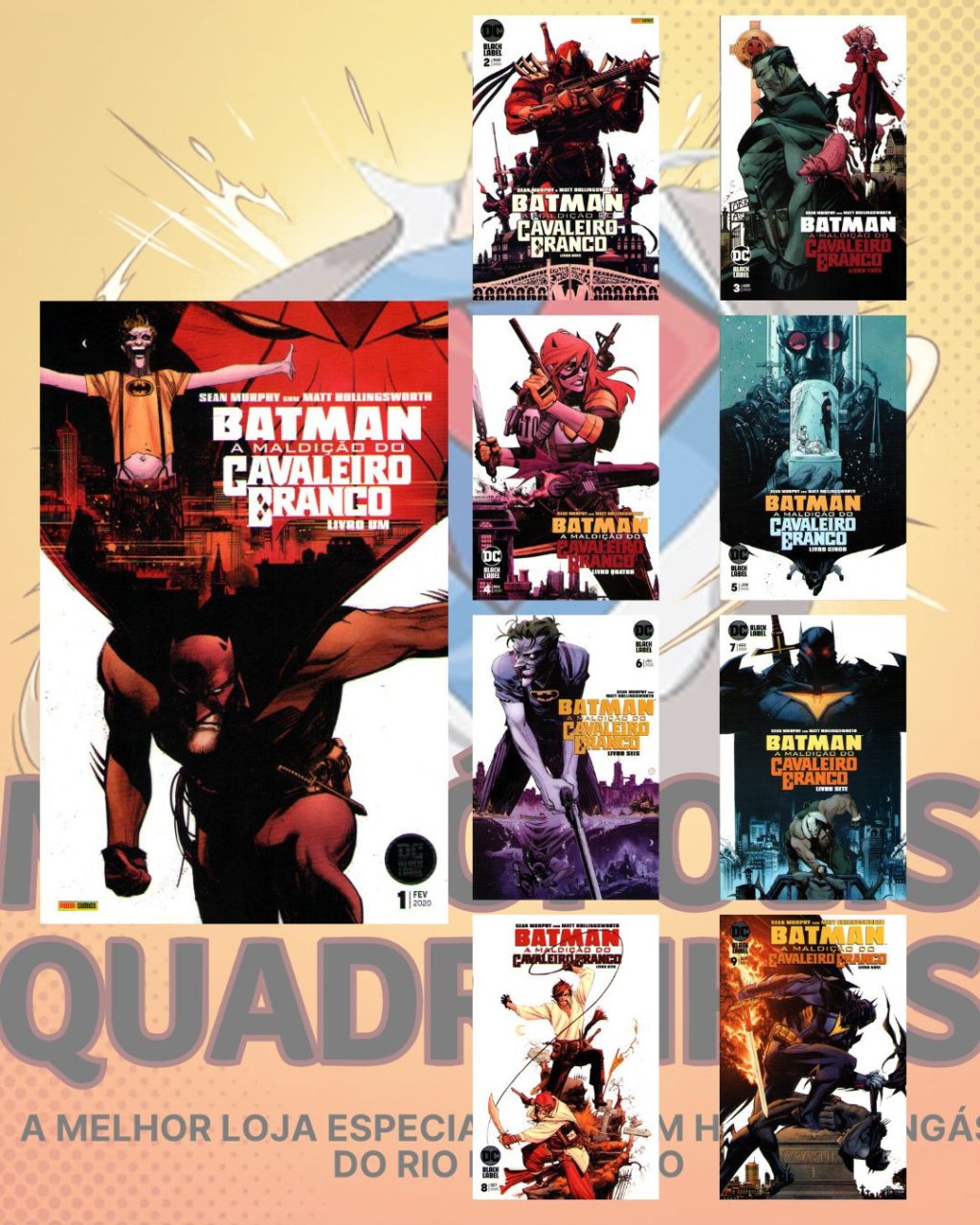 Batman: A Maldição do Cavaleiro Branco Números 1 ao 9 ( Completa )