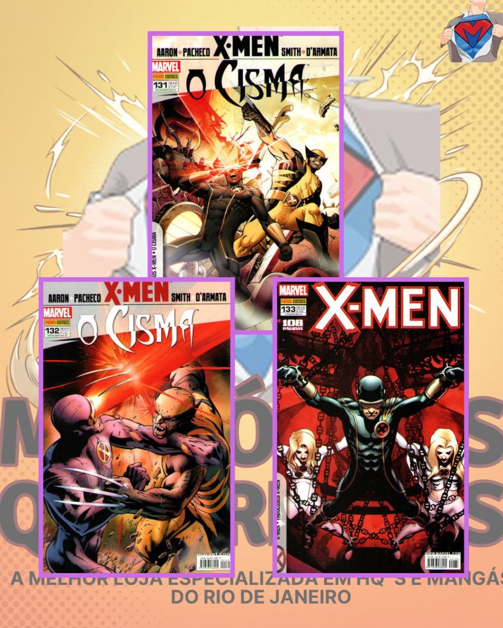 X-Men Números 131 ao 134 - Arco Completo - O Cisma 