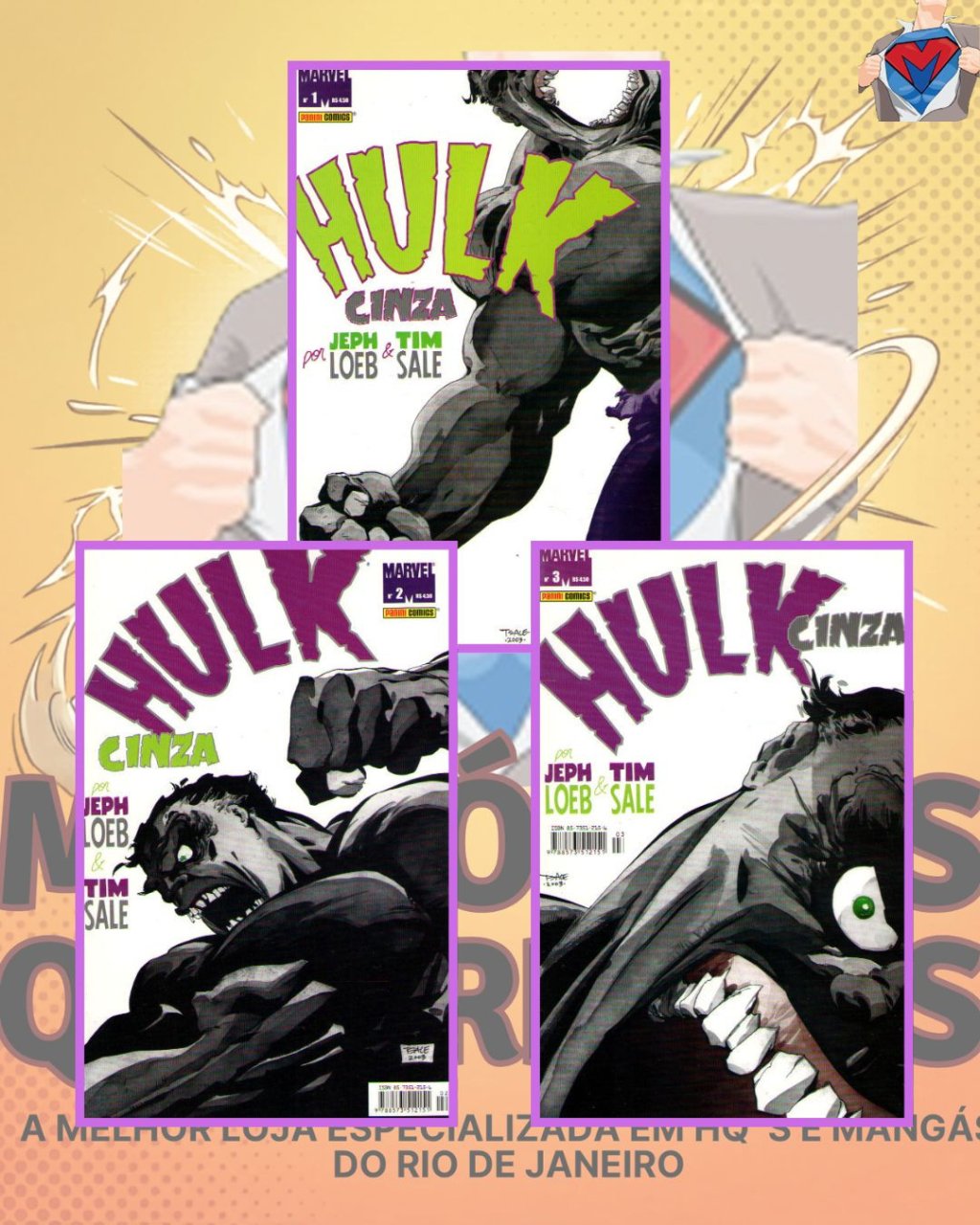 Hulk - Cinza Números 1 ao 3 ( Completa )