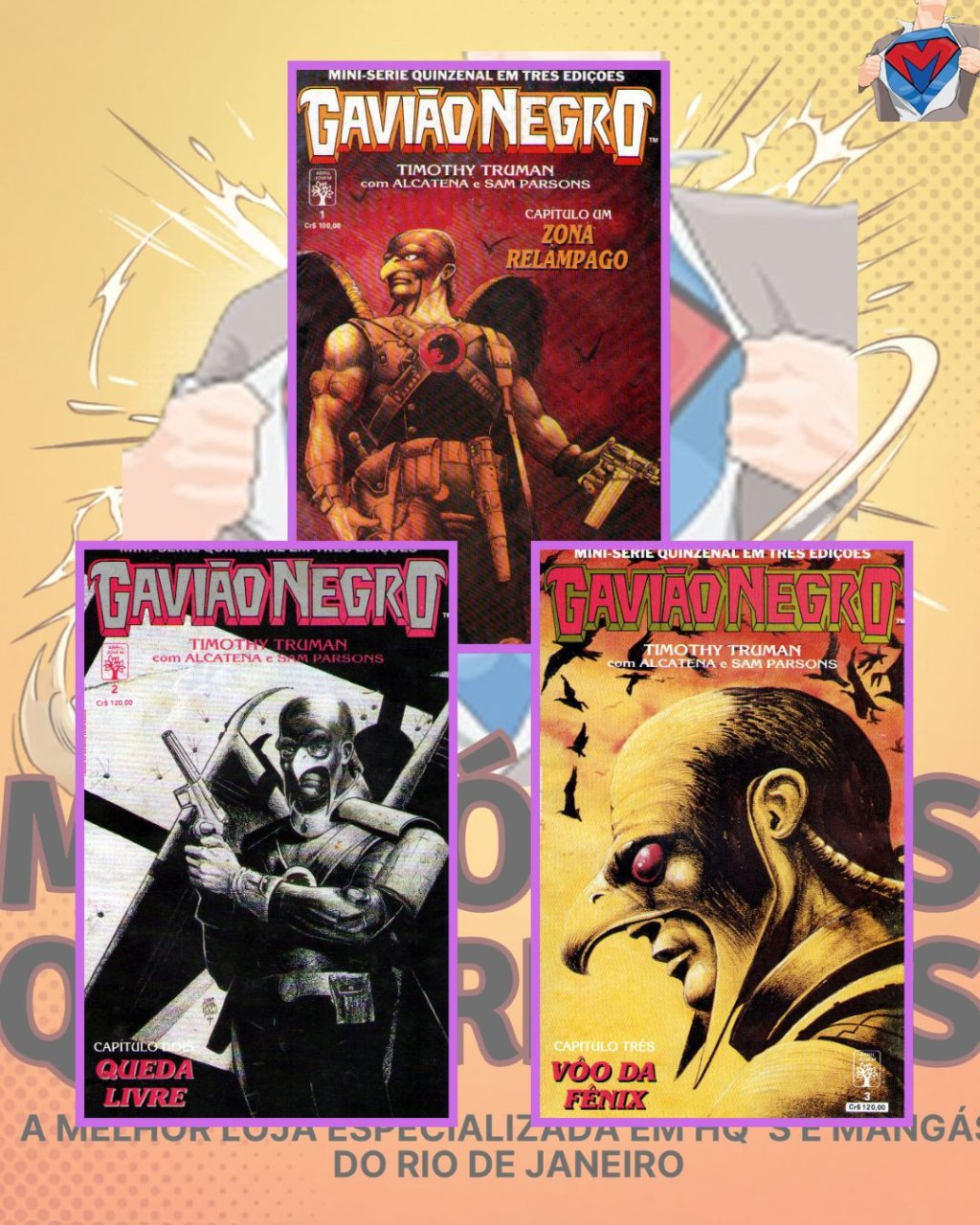 Gavião Negro Números 1 ao 3 ( Completa ) Editora Abril