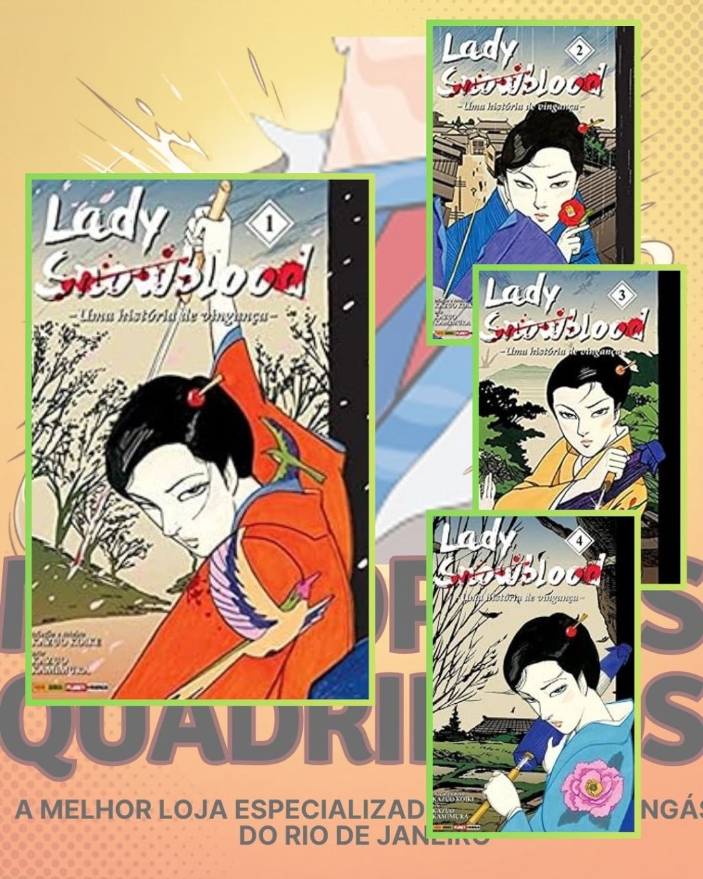 Lady Snowblood - Uma História De Vingança Nº 01 ao Nº 04 ( Kazuo Kamimura ) - Completa