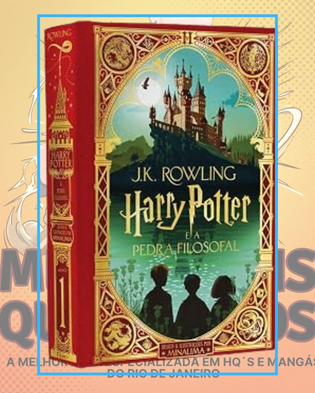 Harry Potter e a Pedra Filosofal: Ano 1  Ilustrado por MinaLima (Capa Dura) Editora Rocco