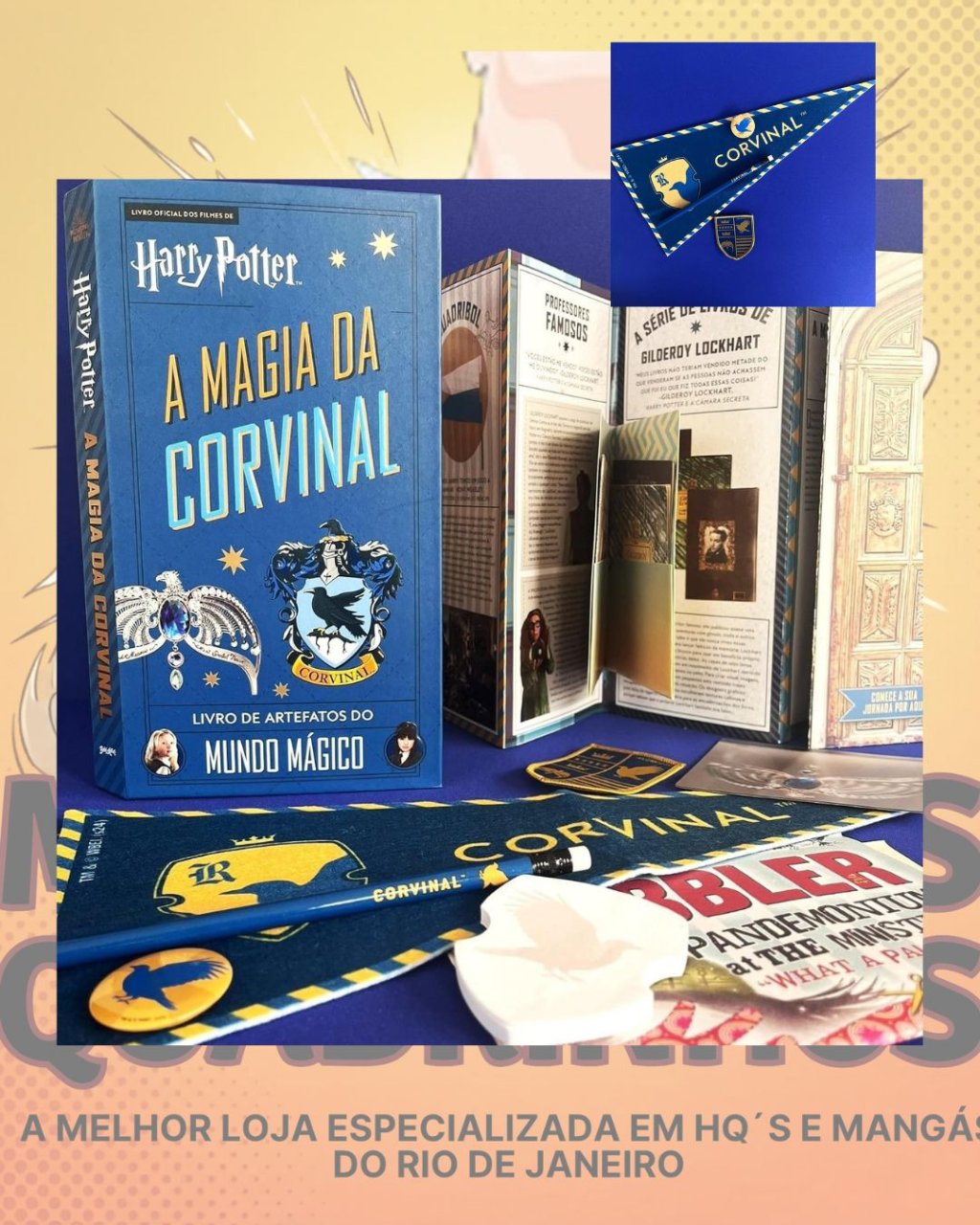 Harry Potter - A Magia da Corvinal: Livro Oficial de Artefatos do Mundo Mágico (inclui itens colecionáveis e presentes para fãs de Harry Potter):  Nº 4 Editora Belas Letras
