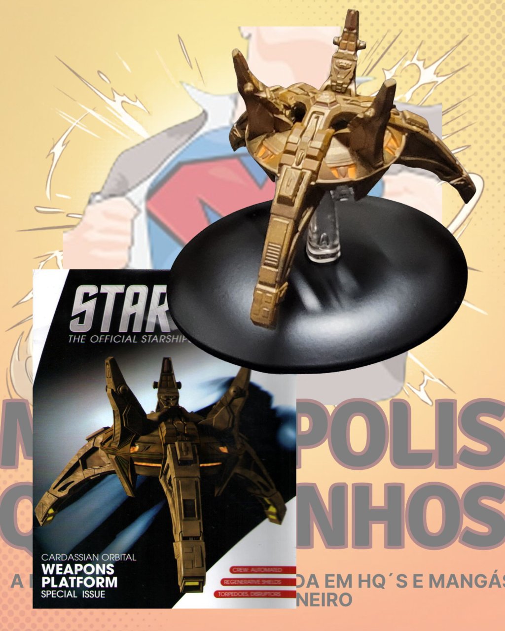 Star Trek: The Oficial Starships Collection Special Issue Cardassian Orbital WEAPONS PLATFORM - Editora Eaglemoss