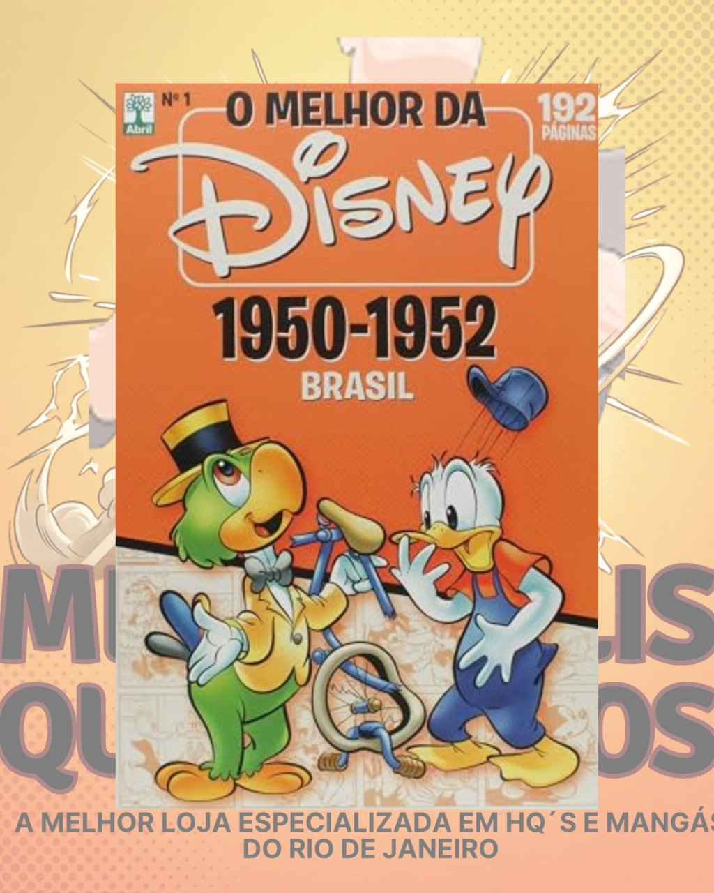 O Melhor da Disney no Brasil em 1950-1952 Editora Abril