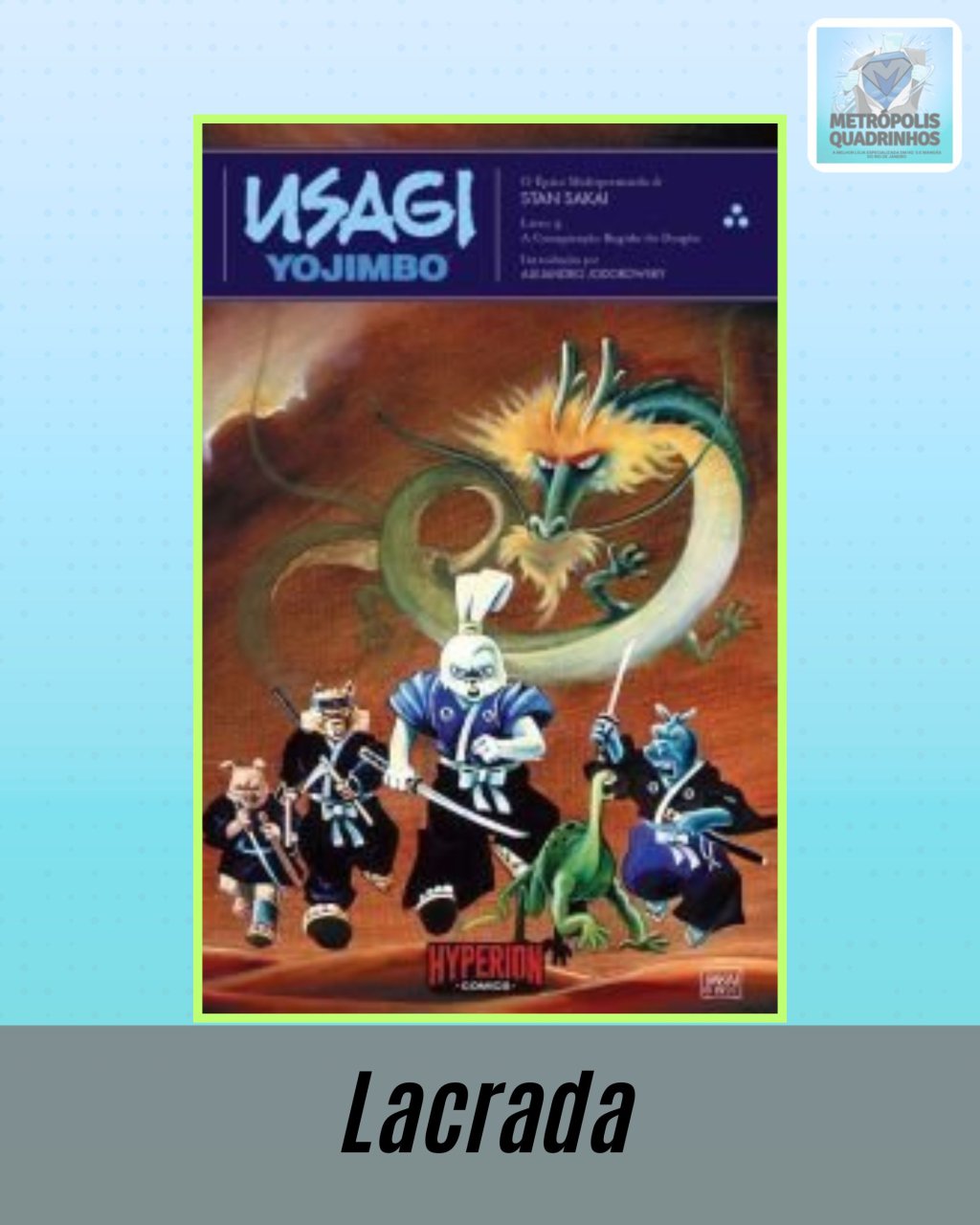 Usagi Yojimbo Volume 4 - A Conspiração Rugido do Dragão - Editora Hyperion