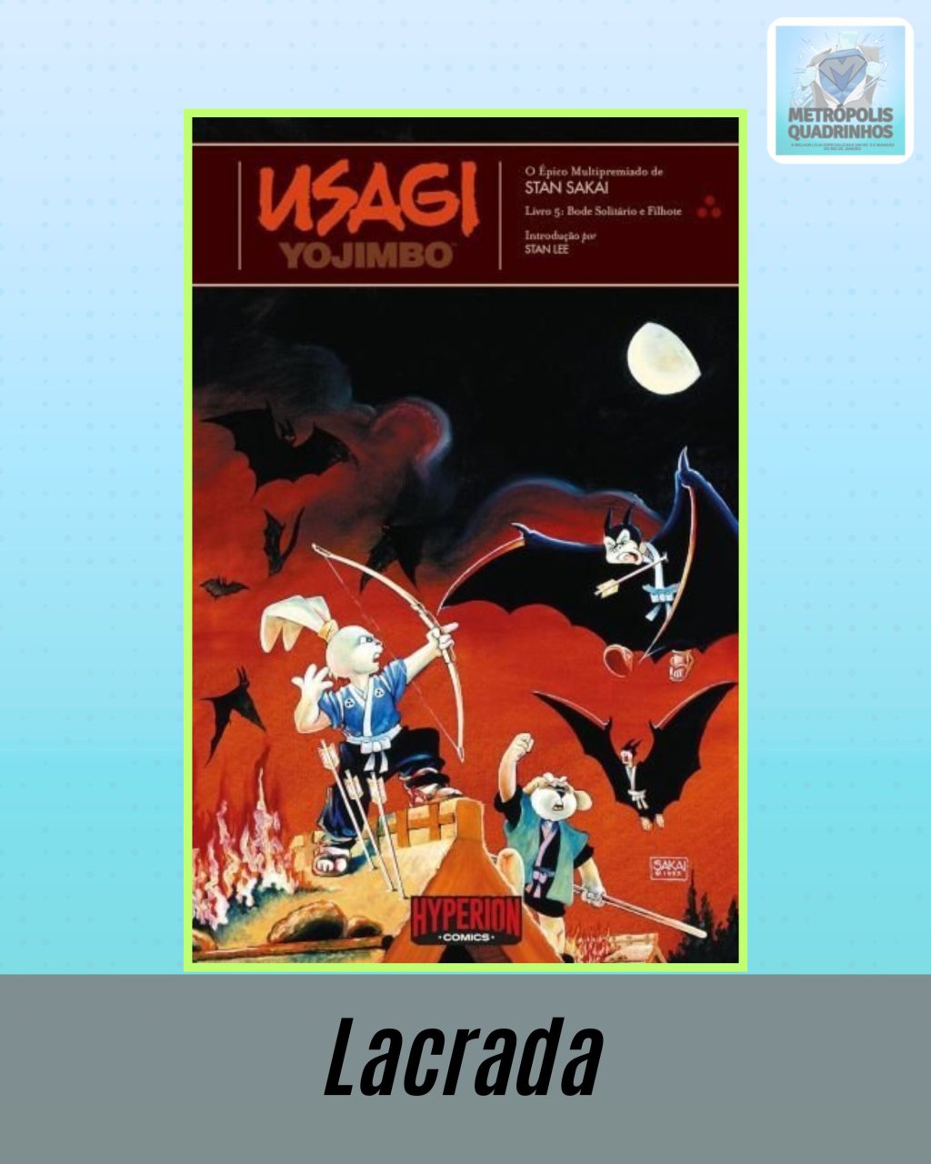 Usagi Yojimbo Volume 5 - Bode Solitário e Filhote - Editora Hyperion
