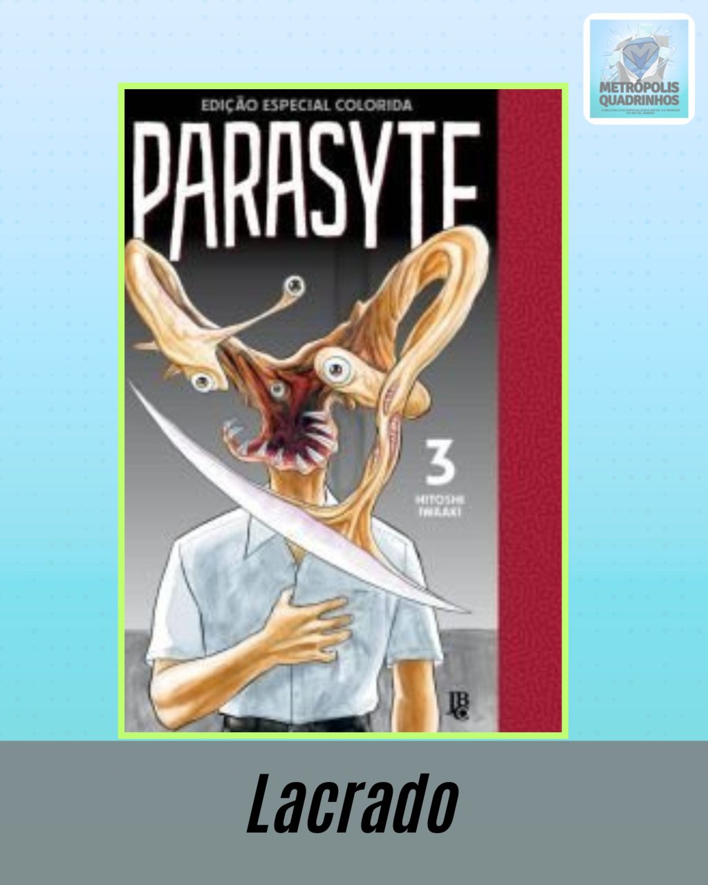 Parasyte Nº 3 - Edição Especial Colorida ( Hitoshi Iwaaki ) Editora JBC