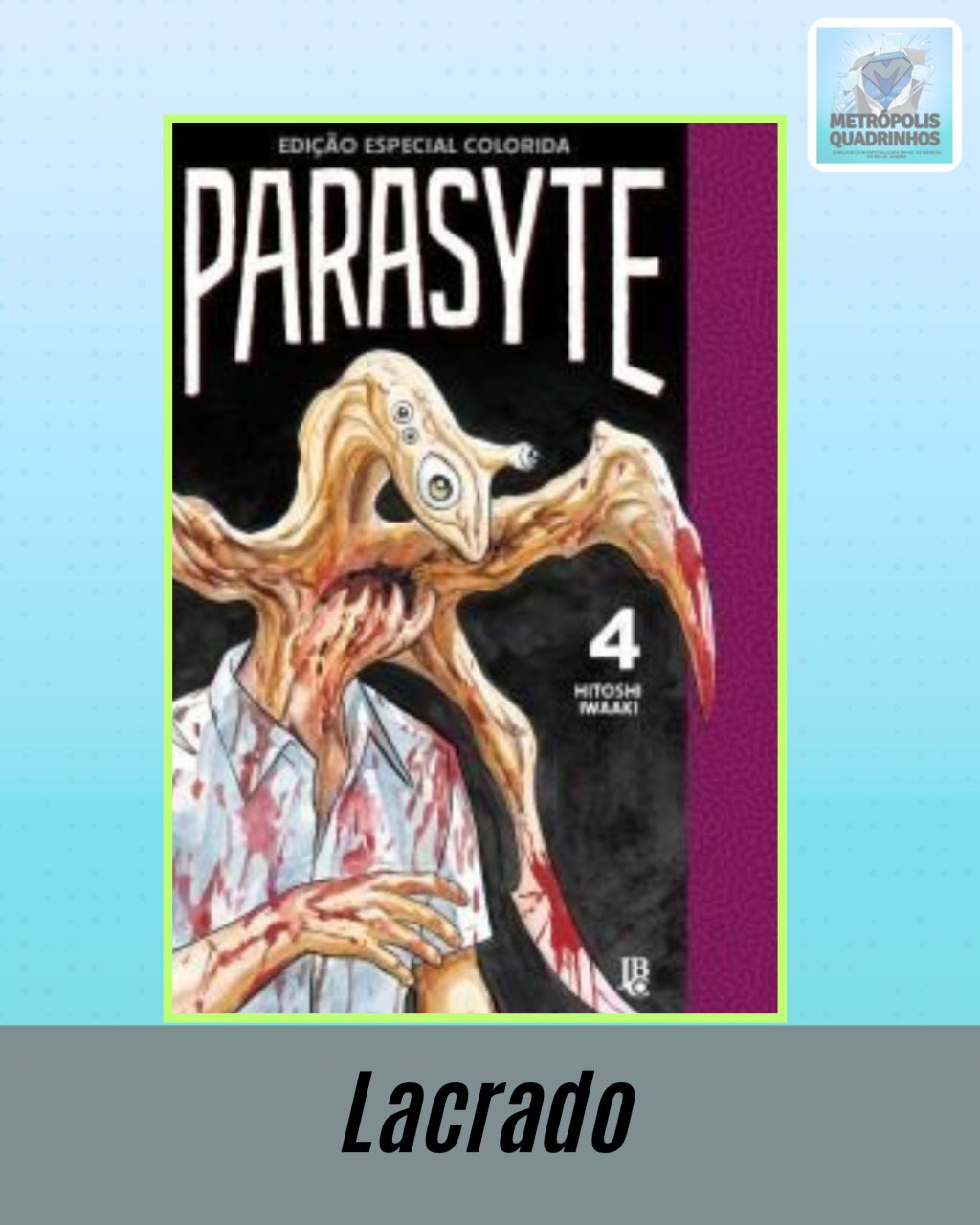 Parasyte Nº 4 - Edição Especial Colorida ( Hitoshi Iwaaki ) Editora JBC