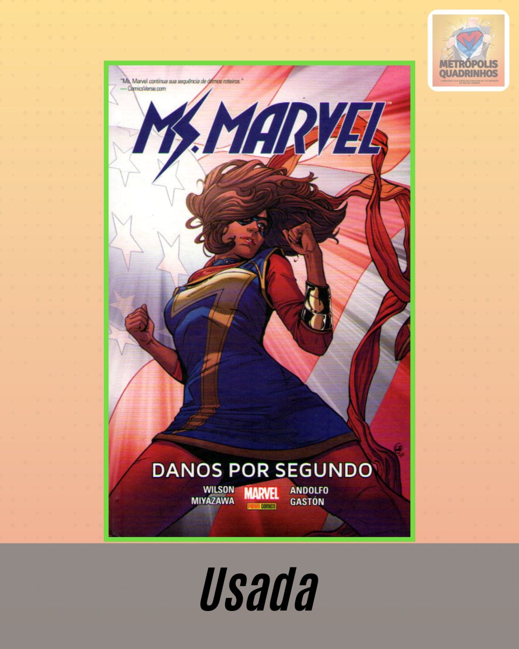 Ms. Marvel - Danos Por Segundo ( Capa Dura )