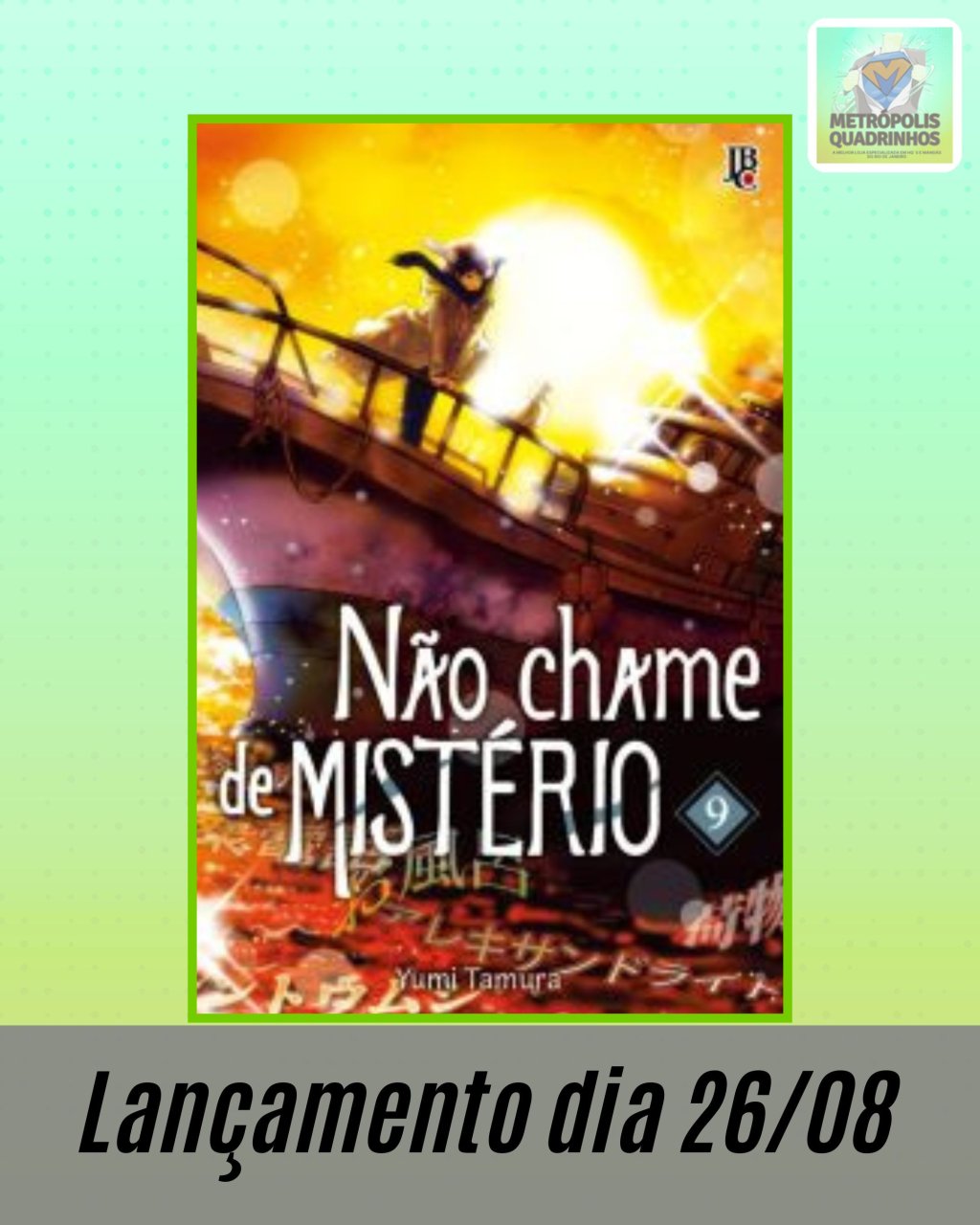 Não Chame de Mistério Nº 9 ( Yumi Tamura ) Editora JBC