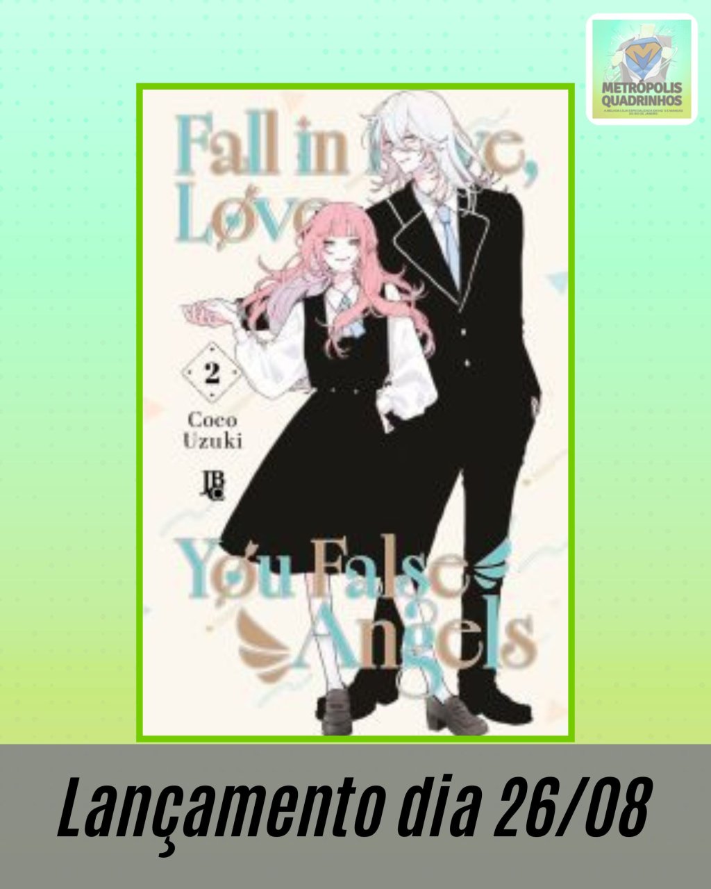 Fall in Love, You False Angels Nº 2 ( Coco Uzuki ) Editora JBC