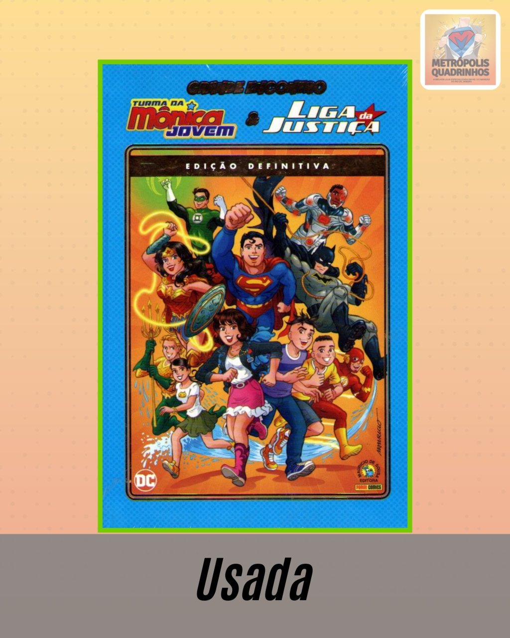 Grande Encontro: Turma da Mônica & Liga da Justiça: Edição Luxo ( Capa Dura )