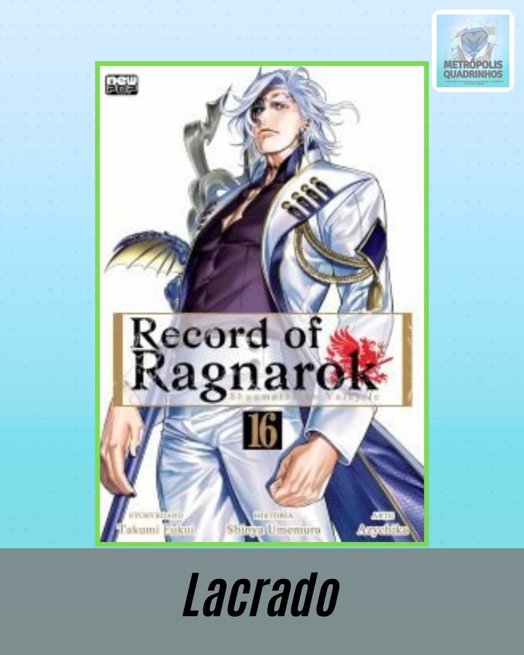 Record of Ragnarok Vol. 16 ( Azychika, Shinya Umemura & Takumi Fukui ) Editora New Pop