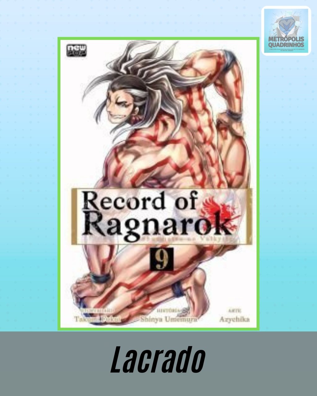 Record of Ragnarok Vol. 9 ( Azychika, Shinya Umemura & Takumi Fukui ) Editora New Pop