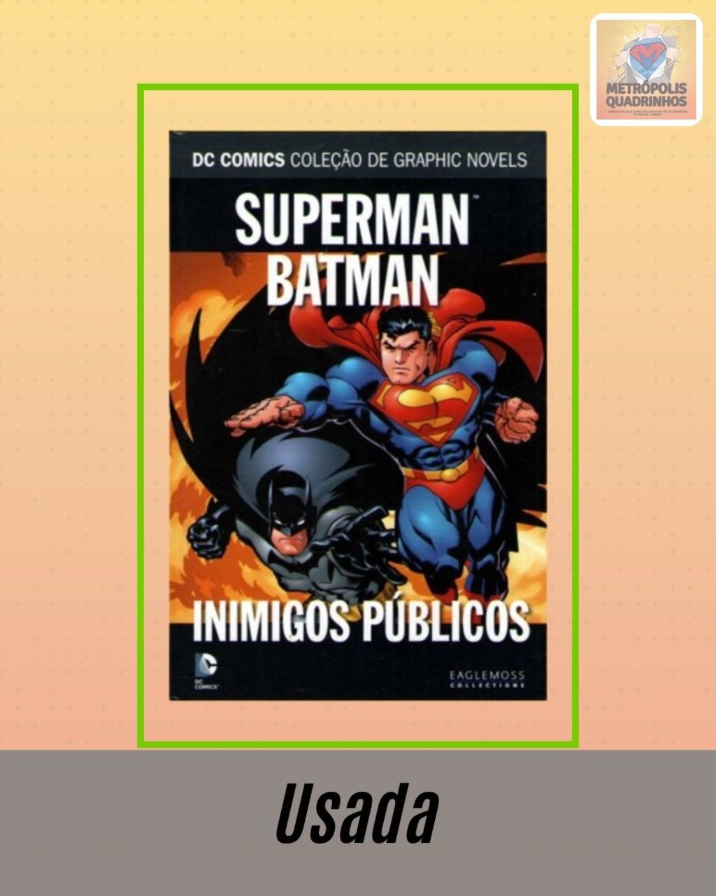 DC Comics - Coleção de Graphic Novels Volume 5 - Superman & Batman Inimigos Públicos ( Capa Dura ) Eaglemoss