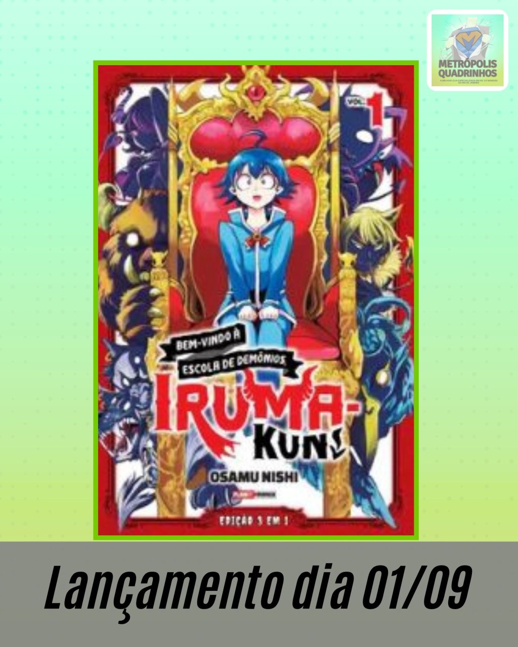 Bem-vindo à Escola de Demônios, Iruma-kun! Nº 1 ( Osamu Nishi )