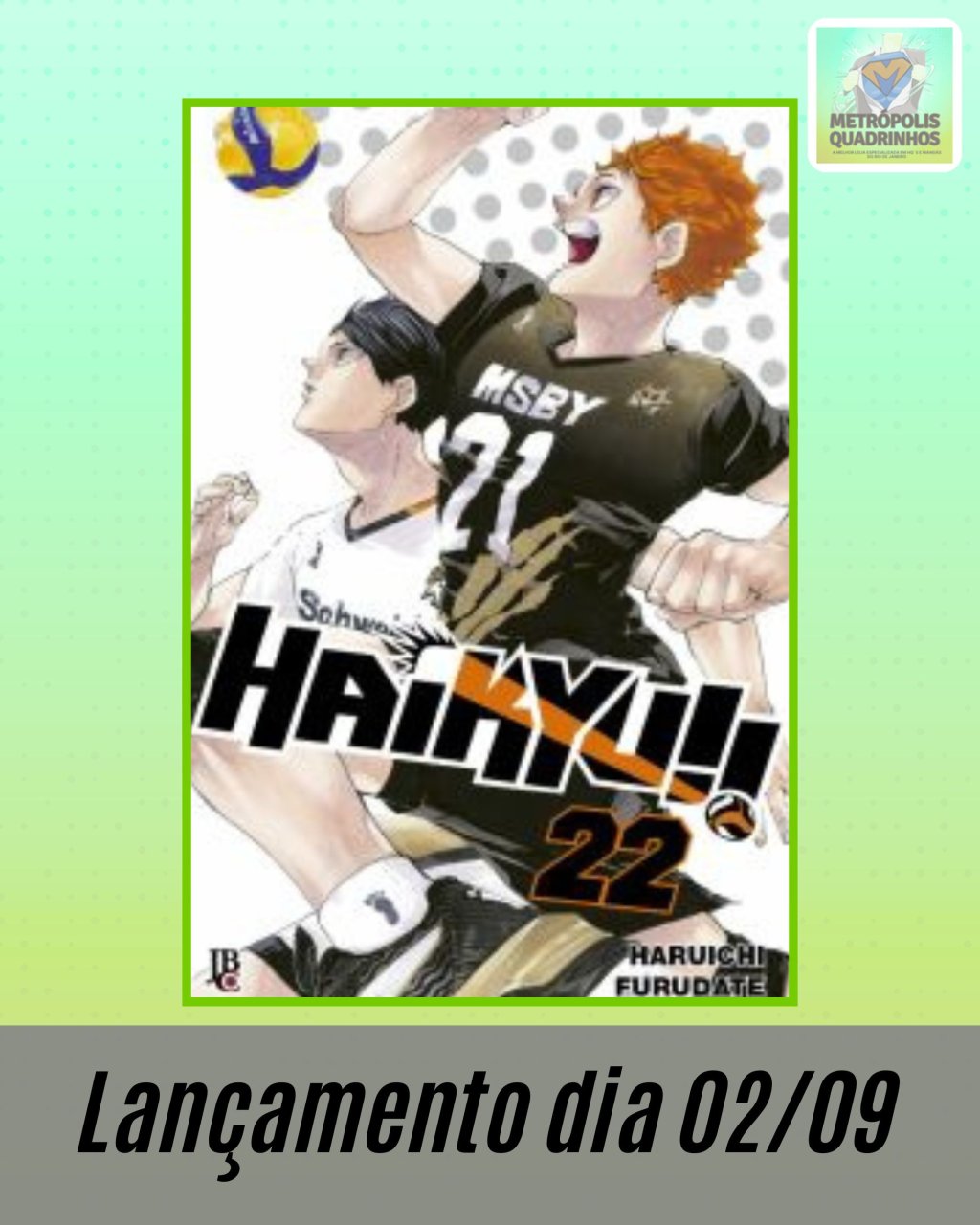 Haikyu!! Nº 22 ( Haruichi Furudate ) Editora JBC