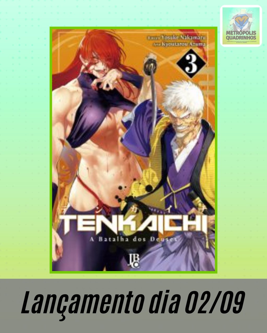 Tenkaichi - A Batalha dos Deuses Nº 3 ( N. Yosuke & A. Kyoutarou ) Editora JBC