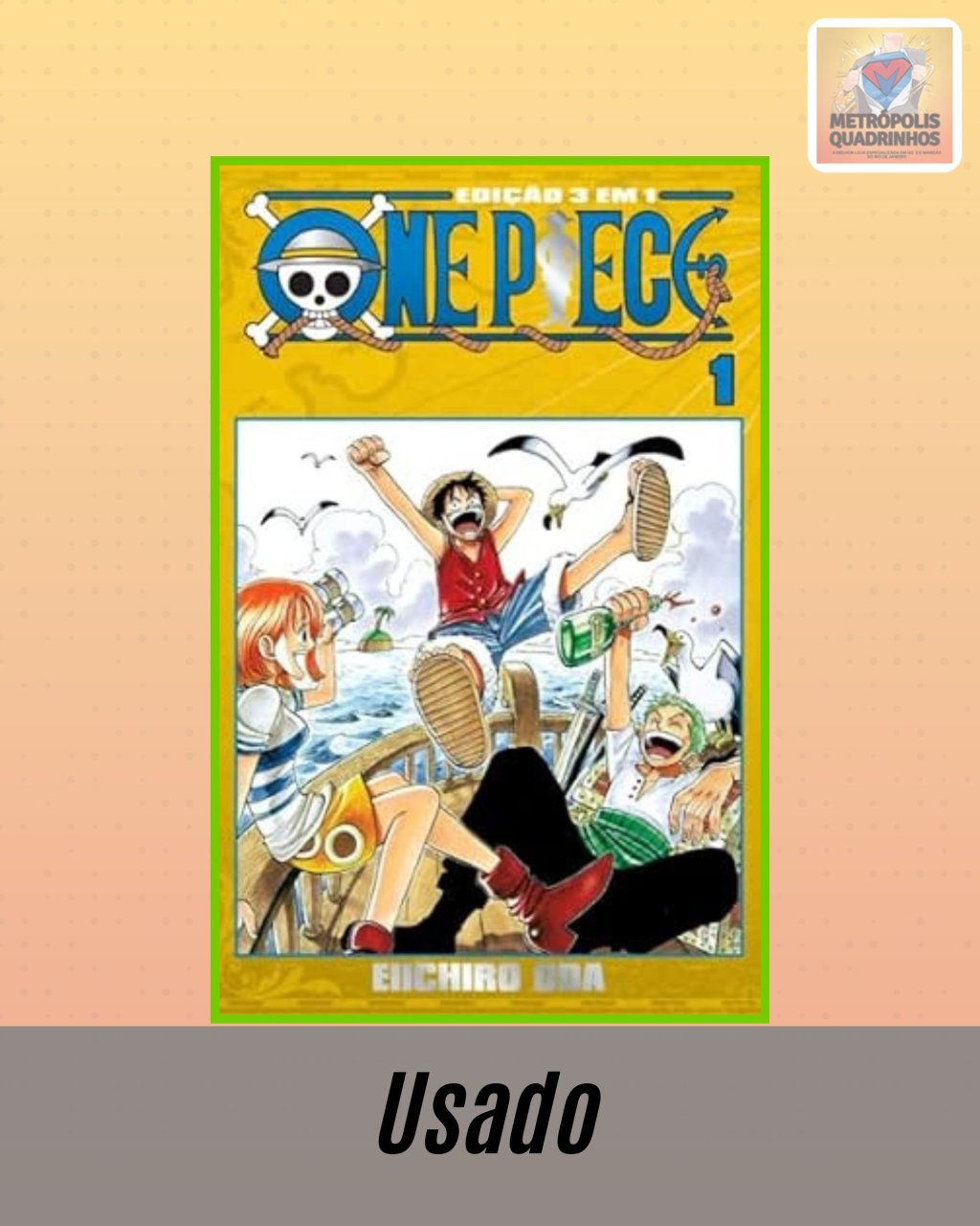 One Piece 3 em 1 Nº 1 ( Eiichiro Oda )