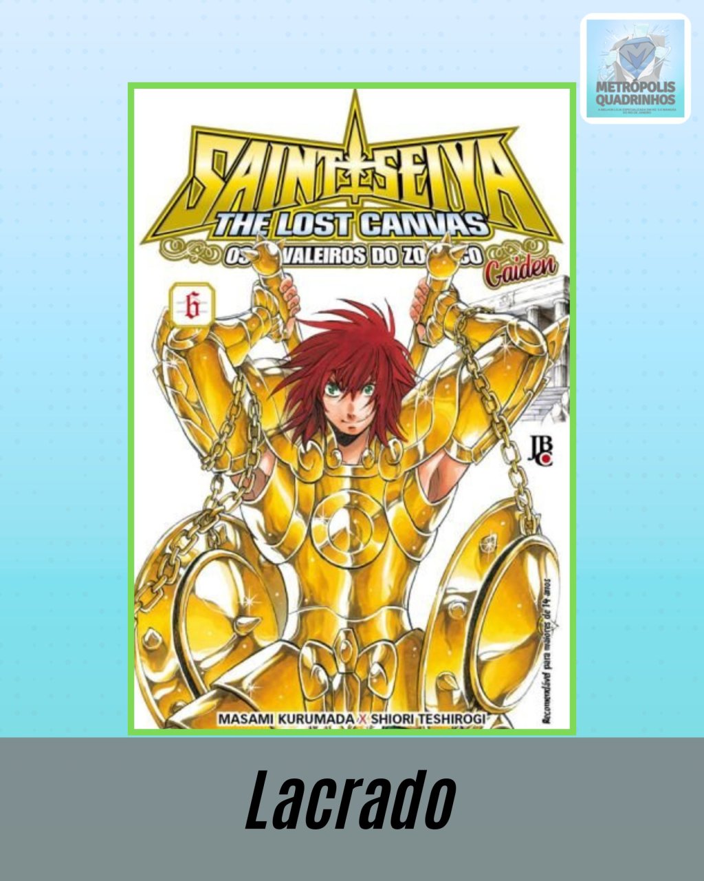 Os Cavaleiros do Zodíaco: The Lost Canvas Gaiden Nº 6 ( Masami Kurumada & Shiori Teshirogi ) Editora JBC
