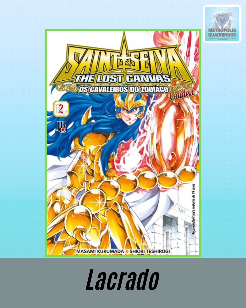 Os Cavaleiros do Zodíaco: The Lost Canvas Gaiden Nº 2 ( Masami Kurumada & Shiori Teshirogi ) Editora JBC