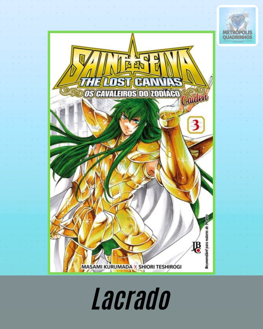 Os Cavaleiros do Zodíaco: The Lost Canvas Gaiden Nº 3 ( Masami Kurumada & Shiori Teshirogi ) Editora JBC