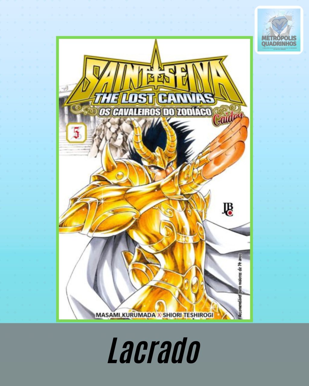 Os Cavaleiros do Zodíaco: The Lost Canvas Gaiden Nº 5 ( Masami Kurumada & Shiori Teshirogi ) Editora JBC