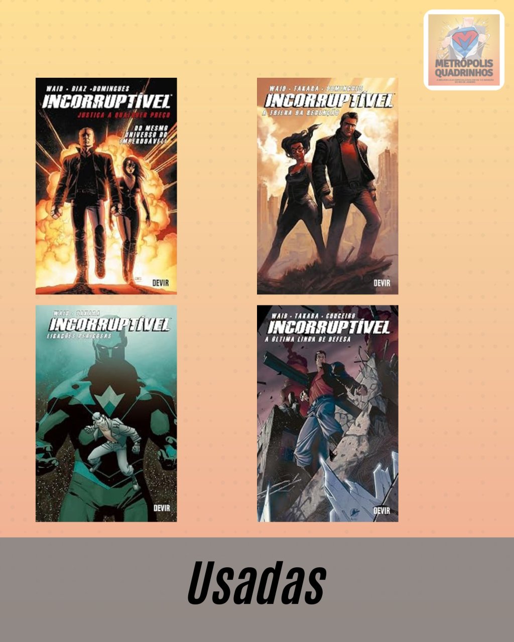 Incorruptível Volumes 1 ao 4 ( Completa ) Editora Devir