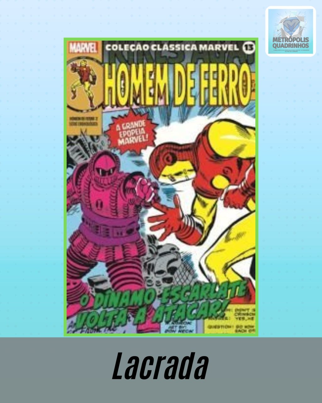 Coleção Clássica Marvel Volume 13 - Homem de Ferro Nº 2