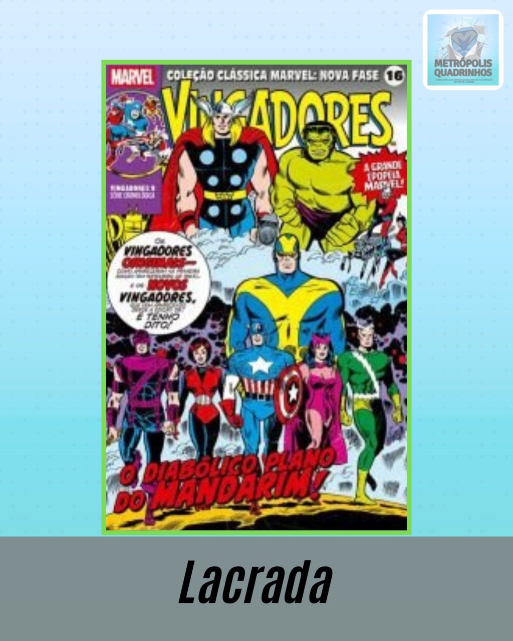 Coleção Clássica Marvel: Nova Fase Volume 16 - Vingadores Nº 9