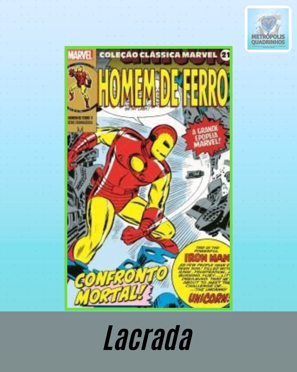 Coleção Clássica Marvel Volume 21 - Homem de Ferro Nº 3