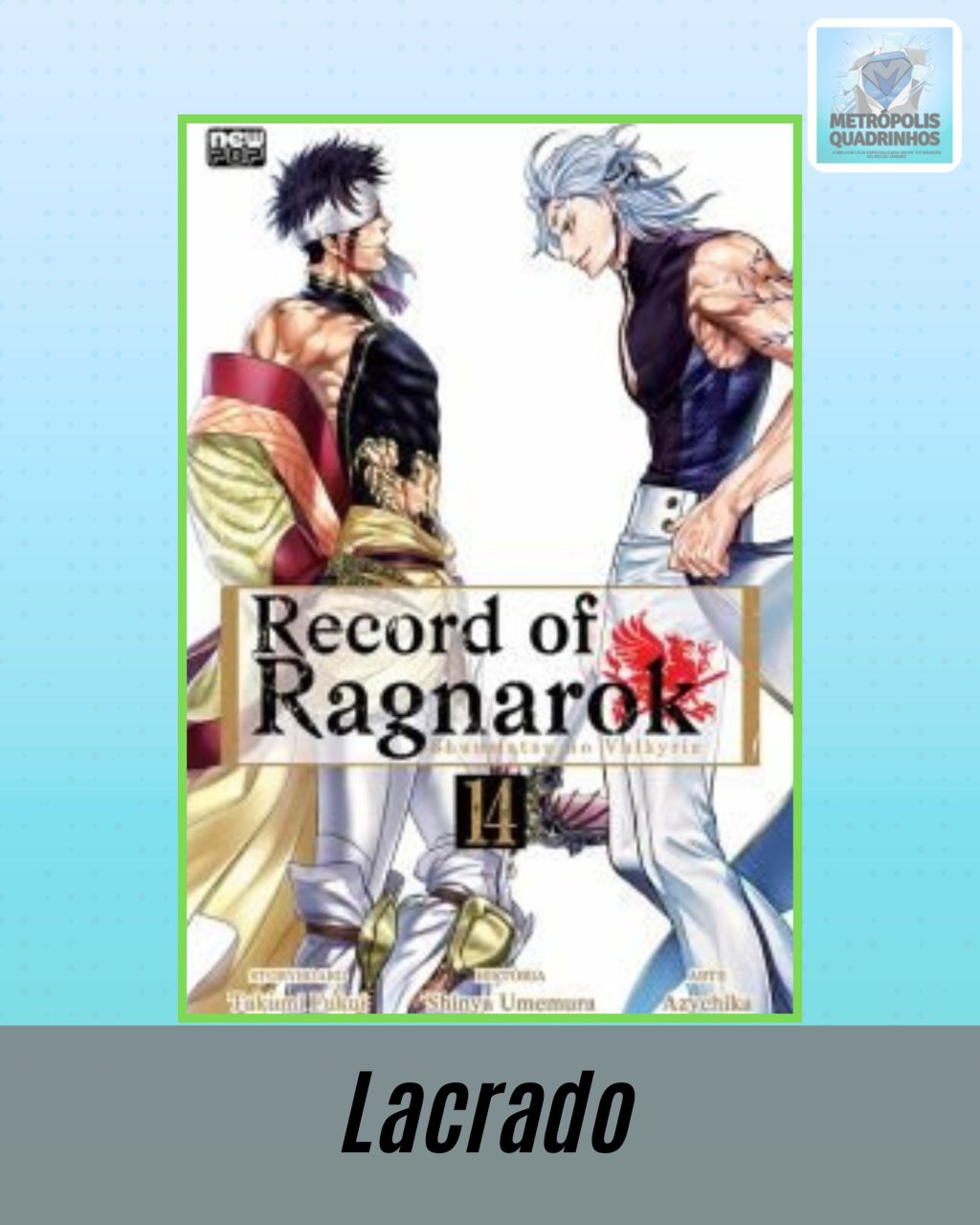 Record of Ragnarok Volume 14 ( Azychika, Shinya Umemura & Takumi Fukui ) Editora New Pop