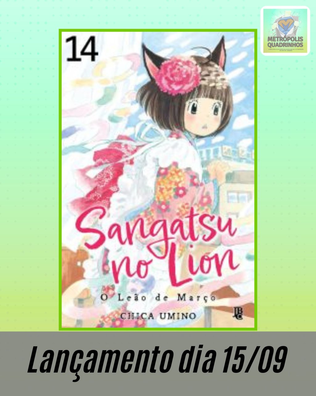 Sangatsu no Lion - O Leão de Março Nº 14 ( Chica Umino ) Editora JBC