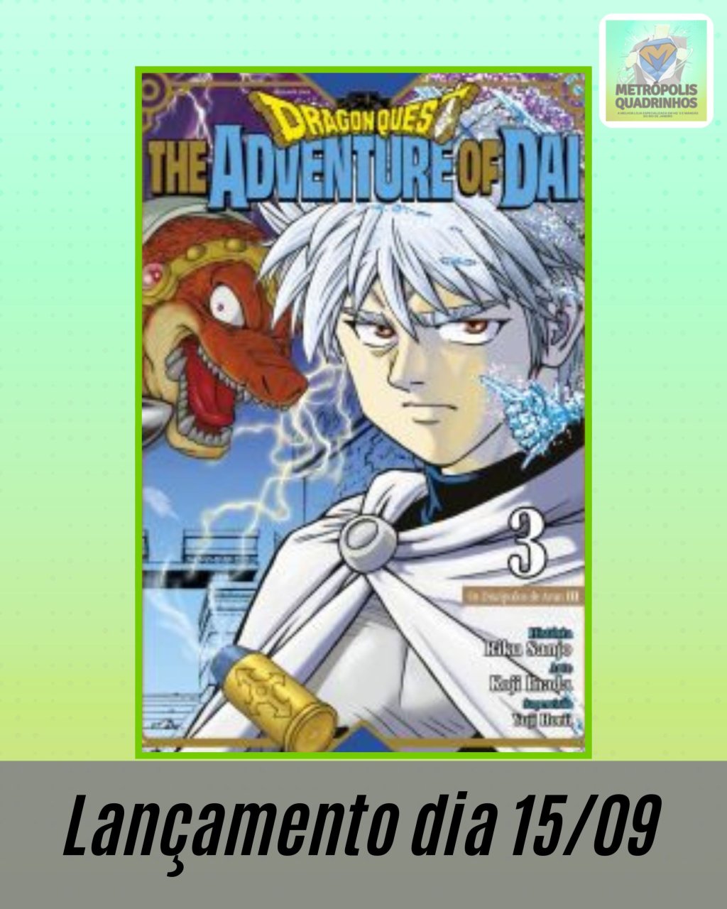 Dragon Quest - The Adventure of Dai Nº 03 ( R. Sanjo & K. Inada ) Editora JBC