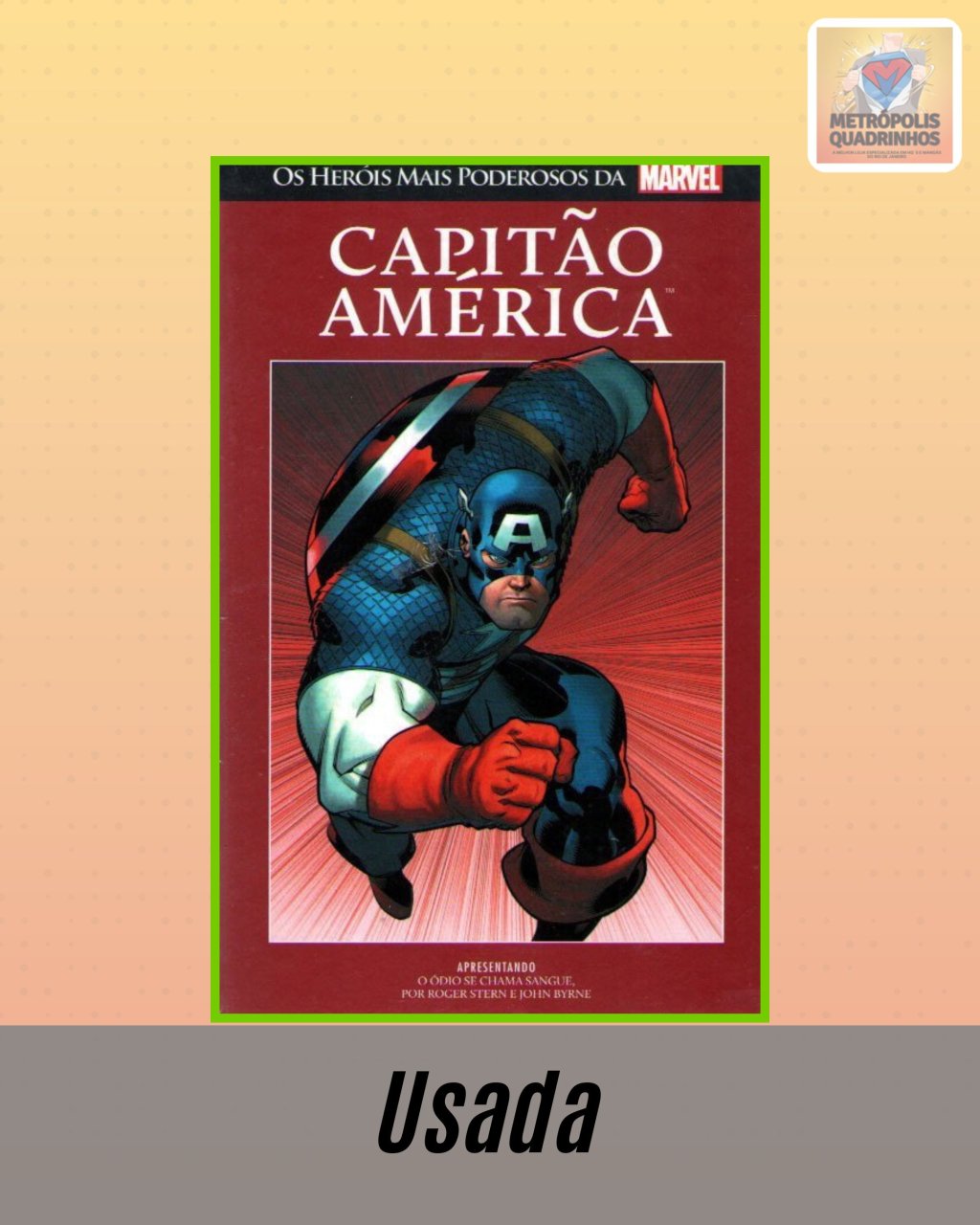 Os Heróis Mais Poderosos da Marvel Volume 7 - Capitão América ( Capa Dura ) Editora Salvat