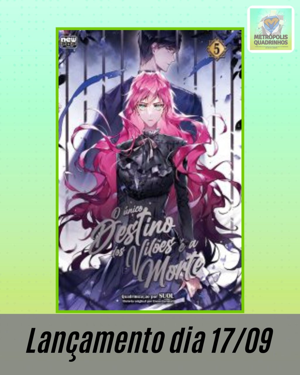 O Único Destino dos Vilões é a Morte Volume 5 ( Gwon Gyeoeul & Suol ) Editora New Pop