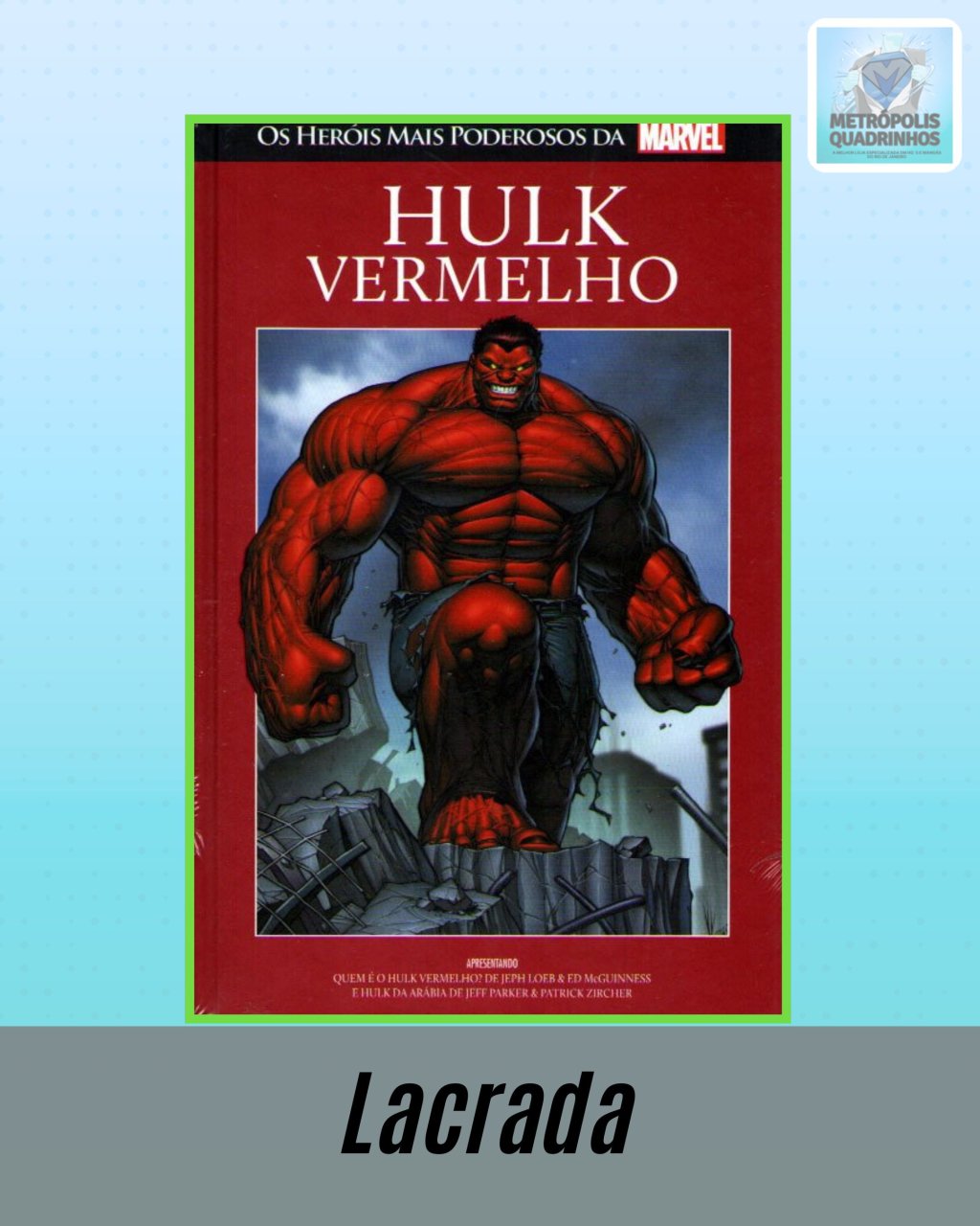 Os Heróis Mais Poderosos da Marvel Volume 68 - Hulk Vermelho ( Capa Dura ) Editora Salvat