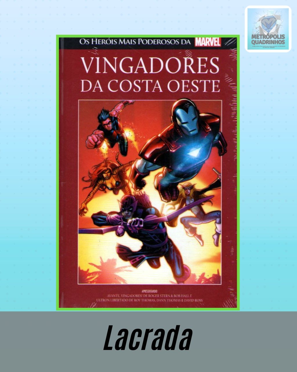 Os Heróis Mais Poderosos da Marvel Volume 73 - Vingadores da Costa Oeste ( Capa Dura ) Editora Salvat