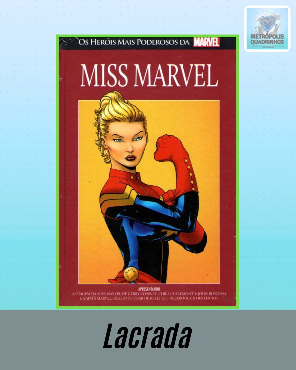 Os Heróis mais Poderosos da Marvel Volume 60 - MIss Marvel ( Capa Dura ) Editora Salvat