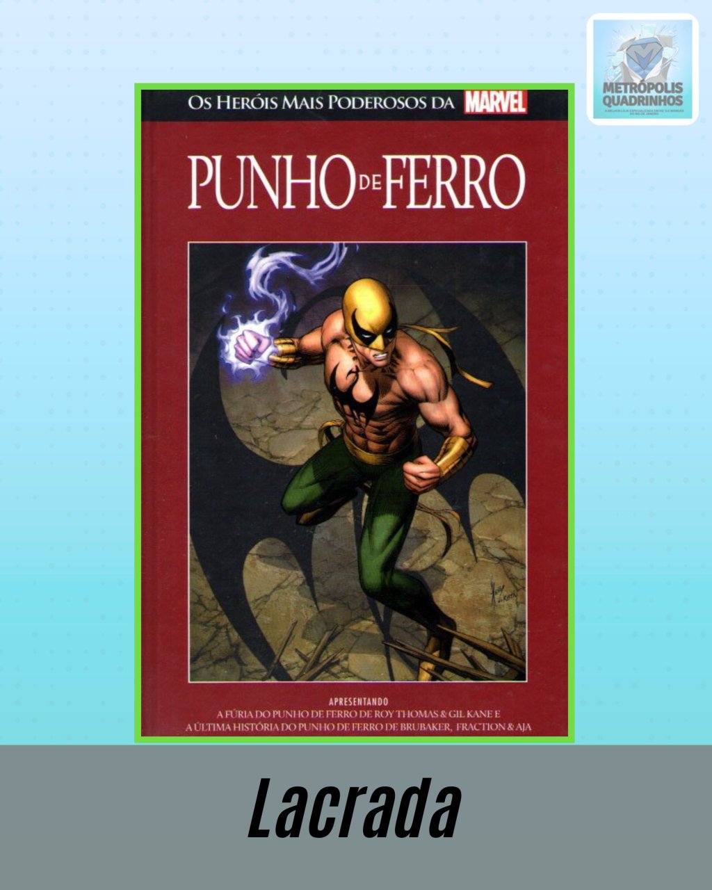 Os Heróis Mais Poderosos da Marvel Volume 36 - Punho de Ferro ( Capa Dura ) Editora Salvat