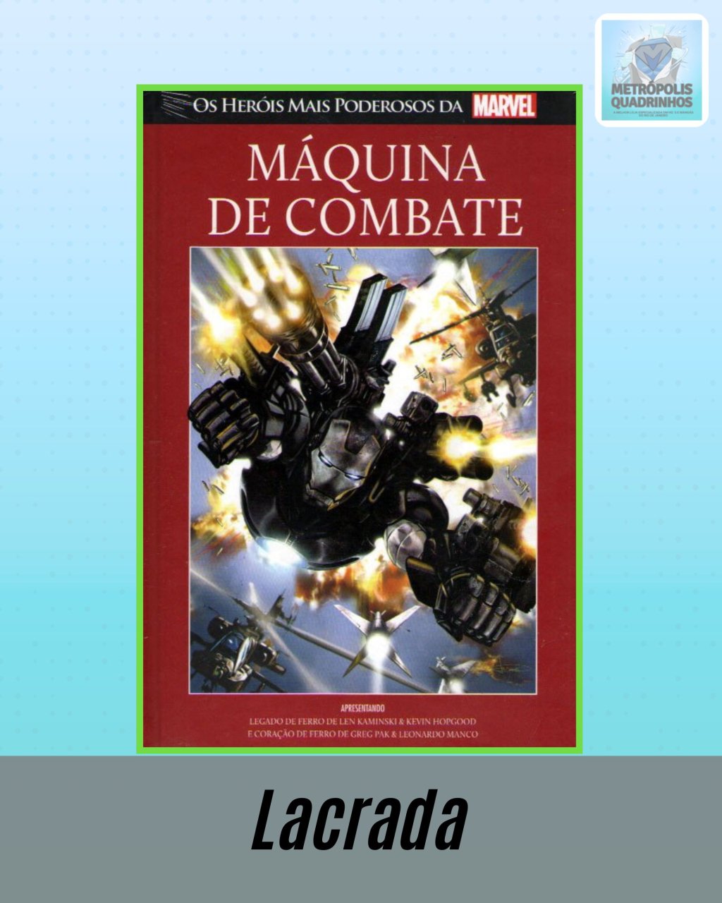 Os Heróis mais Poderosos da Marvel Volume 65 - Máquina de Combate ( Capa Dura ) Editora Salvat