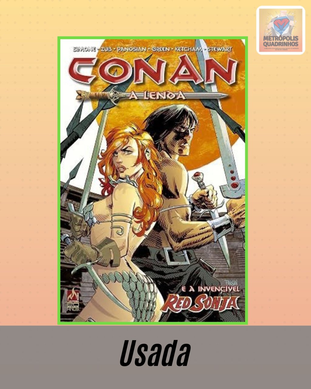 Conan a Lenda Volume 2 - E a Invencível Sonja ( Capa Dura ) - Editora Mythos