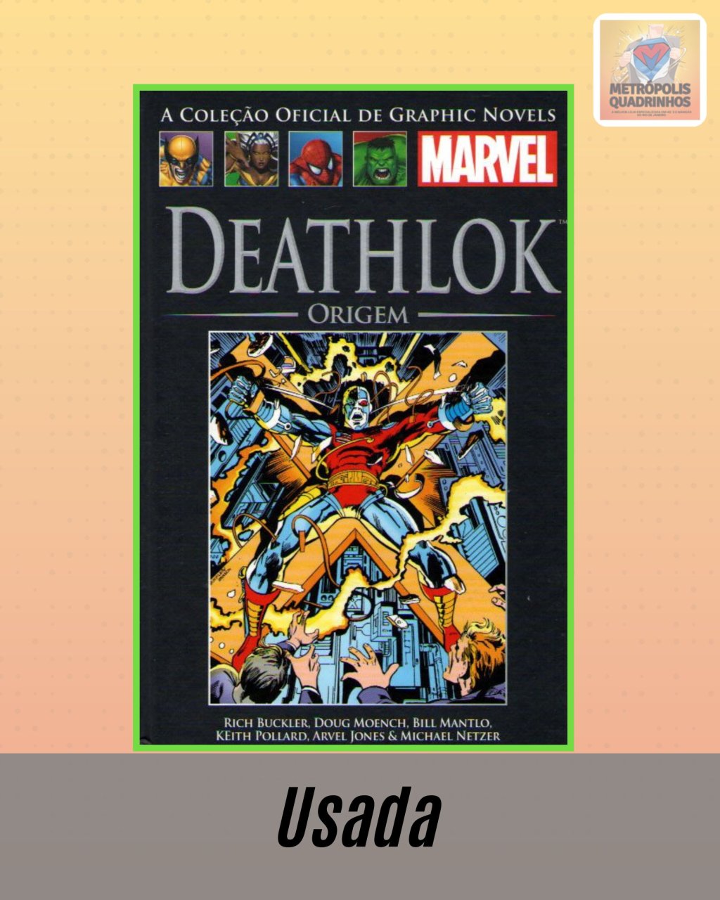 A Coleção Oficial de Graphic Novels Marvel : Clássicos Volume XXXI - Deathlok Origem ( Capa Dura ) Editora Salvat