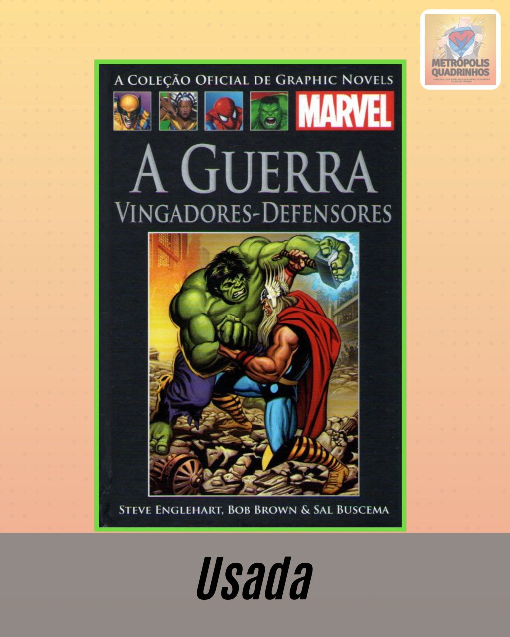 A Coleção Oficial de Graphic Novels Marvel : Clássicos Volume XXVII - A Guerra Vingadores - Defensores ( Capa Dura ) Editora Salvat