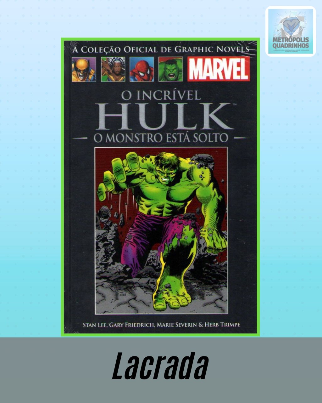 A Coleção Oficial de Graphic Novels Marvel : Clássicos Volume XI - O Incrível Hulk O Monstro Está Solto ( Capa Dura ) Editora Salvat
